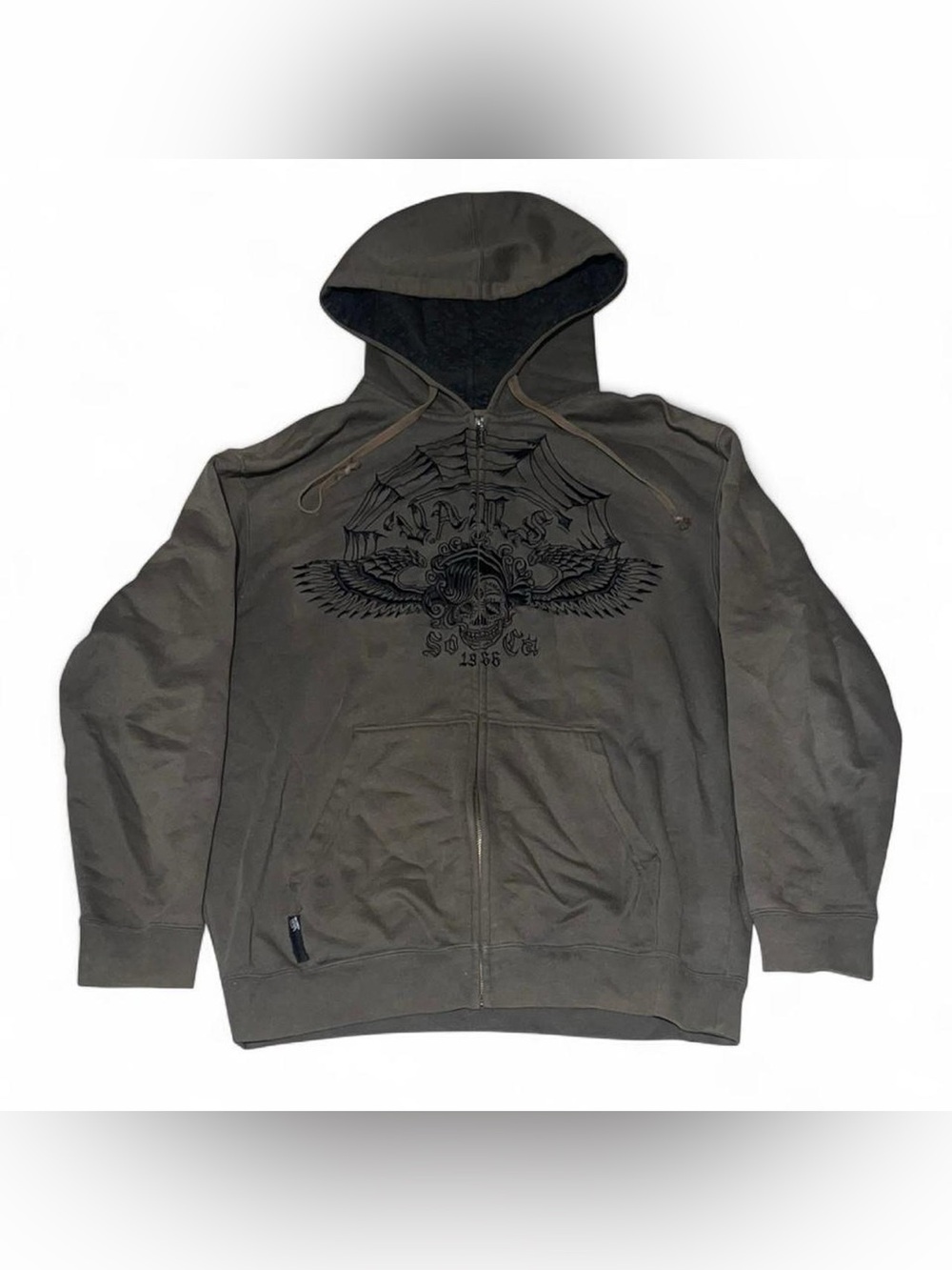 Y2K Vans Grunge Zip-Up Hoodie Men’s Size Large
